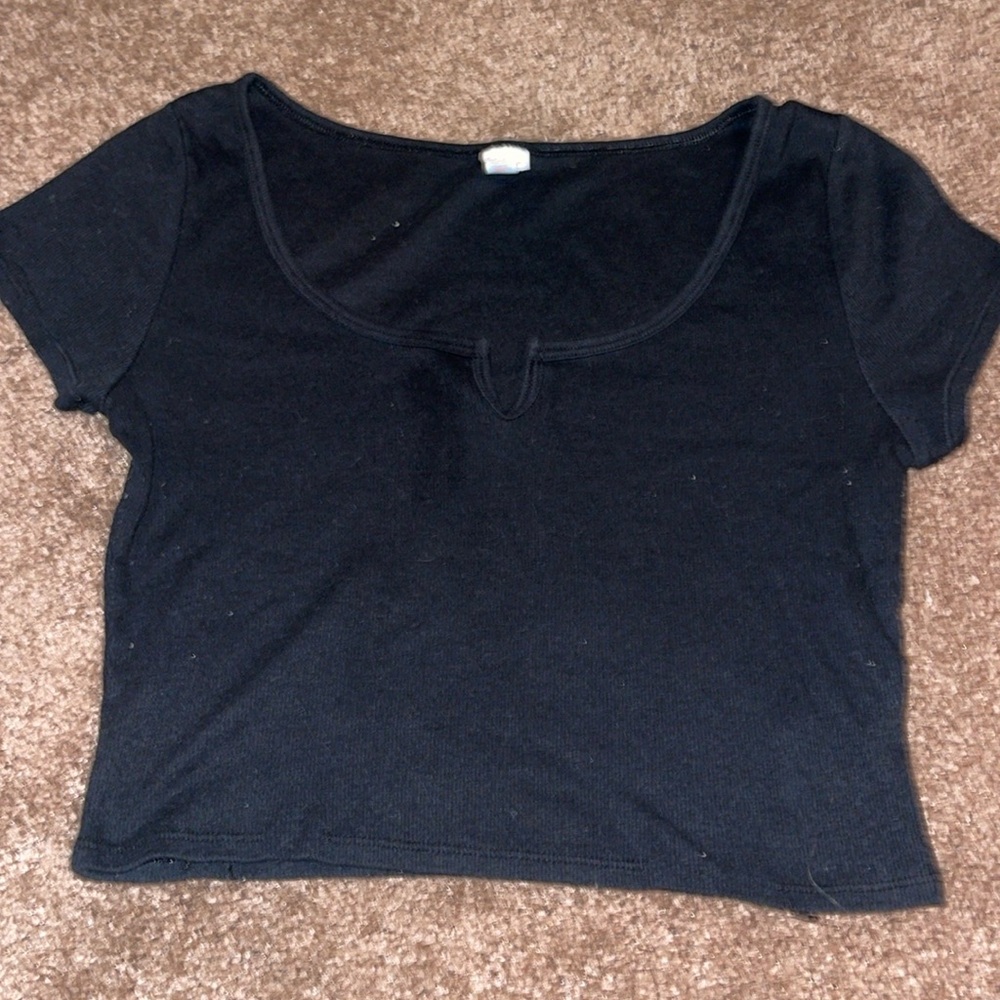 Black crop top
